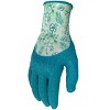 Digz Women's Full Finger Latex Work Gloves Aqua Green - image 2 of 3