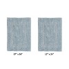 Lux Premium 100% Cotton Tufted Solid Reversible 2 PC Bath Rug Set – Ultra-Soft, Water-Absorbent, Durable, Machine Washable Bathroom Rug - 2 of 4