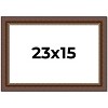 PosterPalooza | Traditional Brown Picture Frame - UV Acrylic, Backing Board, Hanging Hardware Included - 2 of 4