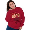 Christmas Be Good For Goodness Sake Sweatshirt for Men or Women Brisco Brands - 3 of 4