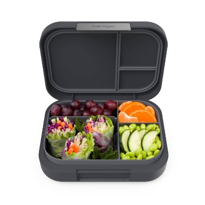 Bentgo® Modern Bento-Style Lunch Box Set With Reusable Snack Cup (Dark  Gray) - Yahoo Shopping
