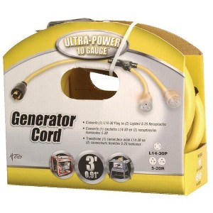Coleman Cable Ultra-Power 3 Ft. 10/4 Generator Cord - 1 of 1