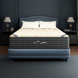 Swedrea Hybrid Mattress Medium Gel Memory Cashmere Wool in White - 1 of 3