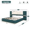 CAVINAS Queen Upholstered Bed with Panel,Sturdy Bed Frame with Anti-Collision Soft Rounded Corners,Platform Footboard Bed for Bedroom - 3 of 4