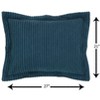 Set of 2 Twin Jullian Collection 100% Cotton Tufted Unique Luxurious Bold Stripes Design Bedspread Set Teal - Better Trends - 3 of 4