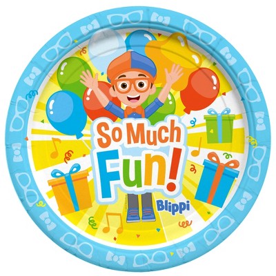 Treasures Gifted Blippi Plates 7in - Blippi Party Supplies - 8 Pack