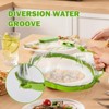 Itopfox Microwave Splatter Cover with Water Steamer and Handle, BPA Free & Dishwasher Safe Splatter Guard Kitchen Gadgets for Gifts (Green, 1 Pack) - 3 of 4