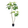 Artificial Tree - Large Leaf Fake Plant, Indoor Floor Plant with Planter, Perfect for Living Room, Porch Decoration, and Photography Prop - 3 of 4
