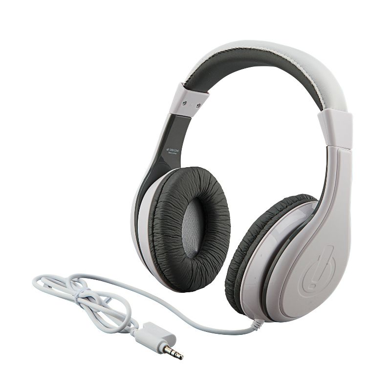eKids White Wired Headphones for Kids, Over Ear Headphones for School, Home, or Travel - White (EK-140W.EXV0), 1 of 5
