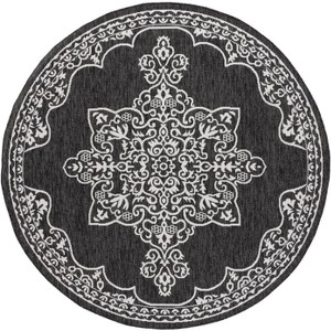 Beach House BHS292 UV & Stain Resistant Non-Shedding Power Loomed Indoor/Outdoor Rugs - Safavieh - 1 of 4