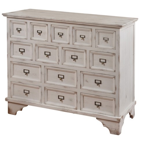 Apothecary Cabinet With 15 Drawers, White Apothecary Console Table Canada