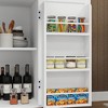 Sevobal Grill Carts and Cabinets, Double Door Organizer with Inner Shelf and Drawers, Movable Cart for Dining Room, White, 36.61"*17.71"*36.02" - 3 of 4