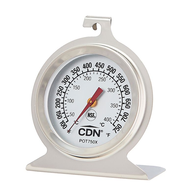 CDN ProAccurate High Heat Oven Thermometer, Stainless Steel, 1 of 5