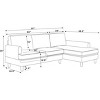 TiramisuBest 86" Gray Upholstered Pull-Out Sofa Bed - 3 of 4