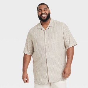 Men's Vintage Short Sleeve Camp Shirt - Goodfellow & Co™ - 1 of 3