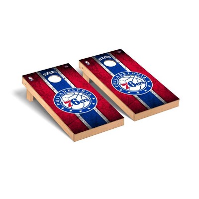 NBA Philadelphia 76ers Premium Cornhole Board Vintage Version