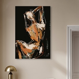 Art Remedy Beautiful Abstraction Brown Earthy Abstract Wall Art Unframed - 1 of 4