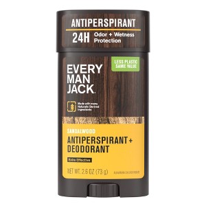 Every Man Jack Sandalwood Men's Antiperspirant Deodorant - 2.6oz - 1 of 4