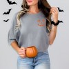 Simply Sage Market Women's Embroidered Lady Jack- O - Lantern On Short Sleeve Garment Dyed Tee - 2 of 4