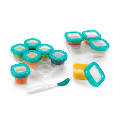 12-Piece Clear BPA-Free Plastic Baby Food Storage Set