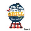 Big Dot of Happiness Fire Up the Grill - Shaped Fill-In Invitations - Summer BBQ Picnic Party Invitation Cards with Envelopes - Set of 12 - 3 of 4