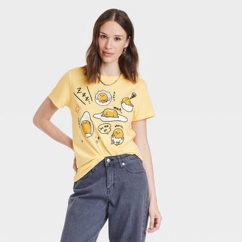 yellow graphic tee