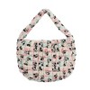 Mickey Mouse Classic Mickey Face All-Over Print White 17” Quilted Ruched Tote - 2 of 4
