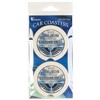 Dicksons CC-12 Guardian Angel Can Fly Blue and White 2.5 Inch Ceramic Car Coasters Pack of 2 - 2 of 2