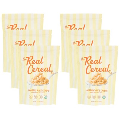 The Real Cereal Co. Organic Rice Crisps Cereal - Case of 6/8.4 oz