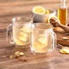 ZWILLING Sorrento Plus 4-pc Double Wall Glass Coffee Mugs, Insulated Coffee Mug, Clear - 4 of 4