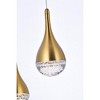 Elegant Lighting Amherst 5 - Light Pendant in  Satin Gold - 4 of 4