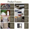 Anybear 18x18in beige outdoor LED throw pillow - 3 of 4