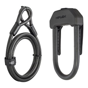 Hiplok DX Plus U-Lock and Cable Lock, Black - 1 of 1