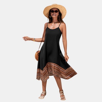 Women's Boho Chic Printed Beach Dress - Cupshe