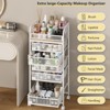Makeup Organizer with 5 Drawers, Skincare Storage, Floor Skincare Organizers with Wheels - 4 of 4