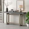 PAGED Modern Console Table with Wood Top,59 inch Rectangle Entryway Table for Living Room,Hallway - 2 of 4