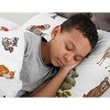 Sweet Jojo Designs Gender Neutral Unisex Twin Comforter Bedding Set Watercolor Woodland Forest Animals Green Brown White 4pc - 4 of 4