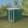 6FTx4FT Outdoor Backyard Storage Shed,Metal Garden Storage Shed with Sloped Roof,Weather Resistant Tool Shed with Lockable Doors-Coolbibila - 3 of 4