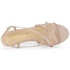 Allegra K Women's Slingback Strappy Kitten Buckle Stiletto Heel Sandals - 4 of 4