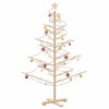 vidaXL Wooden Christmas Tree with Stand Natural 59.1" Solid pine wood - 3 of 4