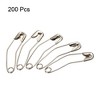 Unique Bargains Metal DIY Blankets Crafts Brooch Making Home Sewing Curved Safety Pins 200 Pcs - 3 of 4