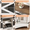 Coolmee 46.5 Inch Console Table with 2 Drawers, Modern TV Stand Entryway Table, Waterproof Accent Table for Living Room Entryway Bedrooms Hallway - 4 of 4