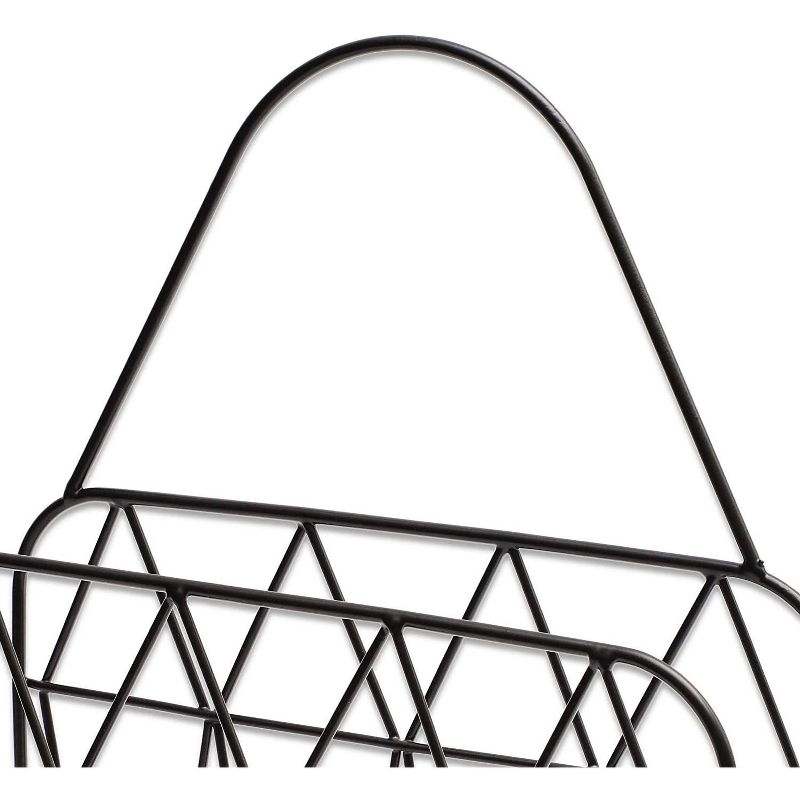 Juvale Hanging Magazine Rack (15.5 Inches, Black), 2 of 5