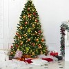 Tangkula 8'Pre-Lit Artificial Christmas Tree w/ 1438 PVC Hinged Tips and 430 LED Lights - 2 of 4