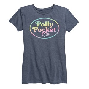 Women's - Polly Pocket - Polly Pocket Ombre Logo Short Sleeve Graphic T-Shirt - 1 of 4
