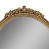 Sagebrook Home Vintage Mirror with Ornate Resin Frame - Arched Decorative Accent for Home, Office, Bedroom, or Living Room  - 12" Gold - 4 of 4