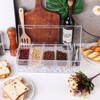 Aoibox 5 Compartment Ice Chilled Condiment Server with Hinged Lid, Removable Dishes & 15-Piece Stainless Steel Serving Set for Parties & BBQs - 3 of 4