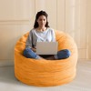MAXYOYO Convertible Bean Bag Bed, 4ft Corduroy Bean Bag to Floor Bed for Sleeper, Orange - 3 of 4