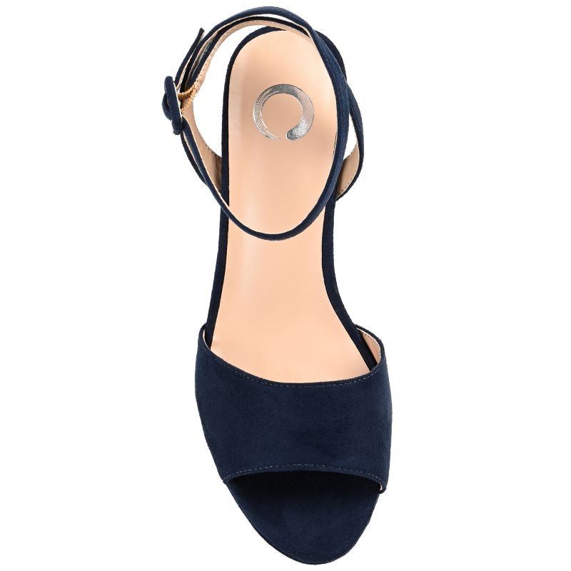 Journee Collection Womens Medium and Wide Width Nairri Vegan Leather Platform Heel Sandals, 5 of 11