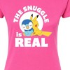 Women's - Pokémon - The Snuggle Is Real Pikachu And Piplup Fitted Graphic T-Shirt - 2 of 3